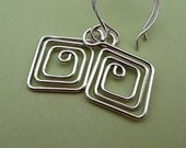 Diamond Doodles - earrings in sterling silver