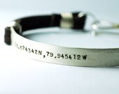 Leather Bracelet Mens - CUSTOM - Personalized Jewelry for HIM - Graduation Fathers Day - original Studio Jewel design
