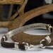 Mens Leather Cuff Bracelet CUSTOM Stamped message - anniversary - wedding gift - latitude longitude - graduation - original design
