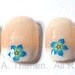 Blue Forget-Me-Not Fimo Nail Art / Scrapbooking Slices