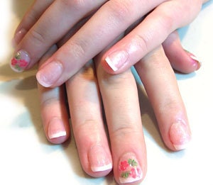 Blue Forget-Me-Not Fimo Nail Art / Scrapbooking Slices