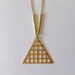 no. 315 - brass triangle necklace