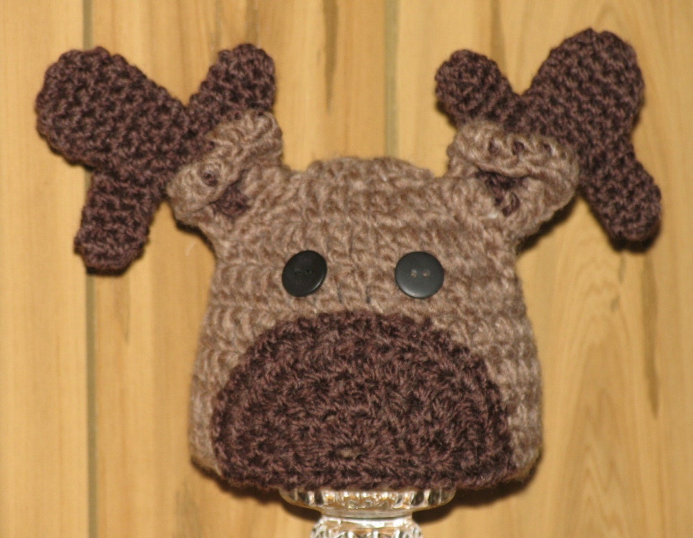 Newborn / "Baby Moose Hat"