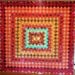 Full/Queen Quilt in Kaffe Fassett  Oranges and Reds Trip Around The World Design