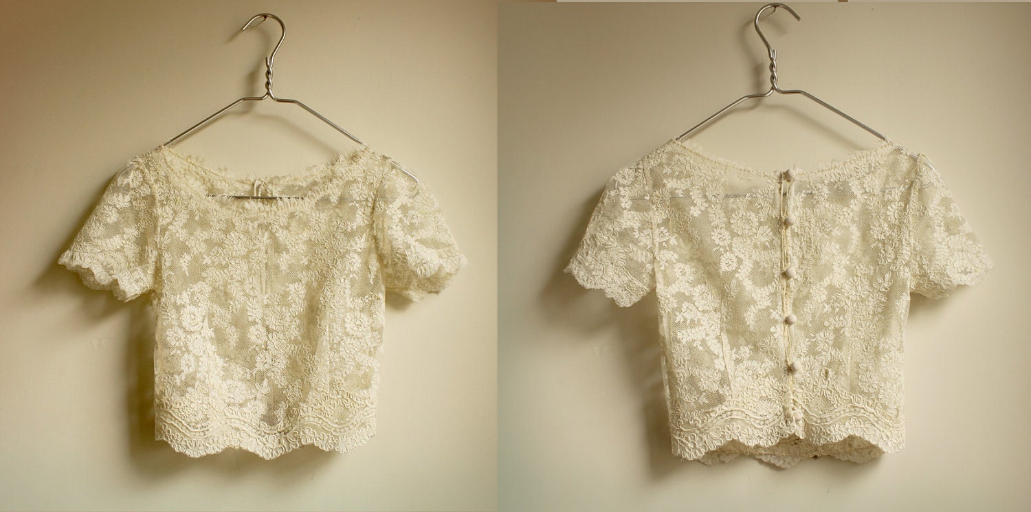 Elandra--2 Piece, Lace and Silk Wedding Dress