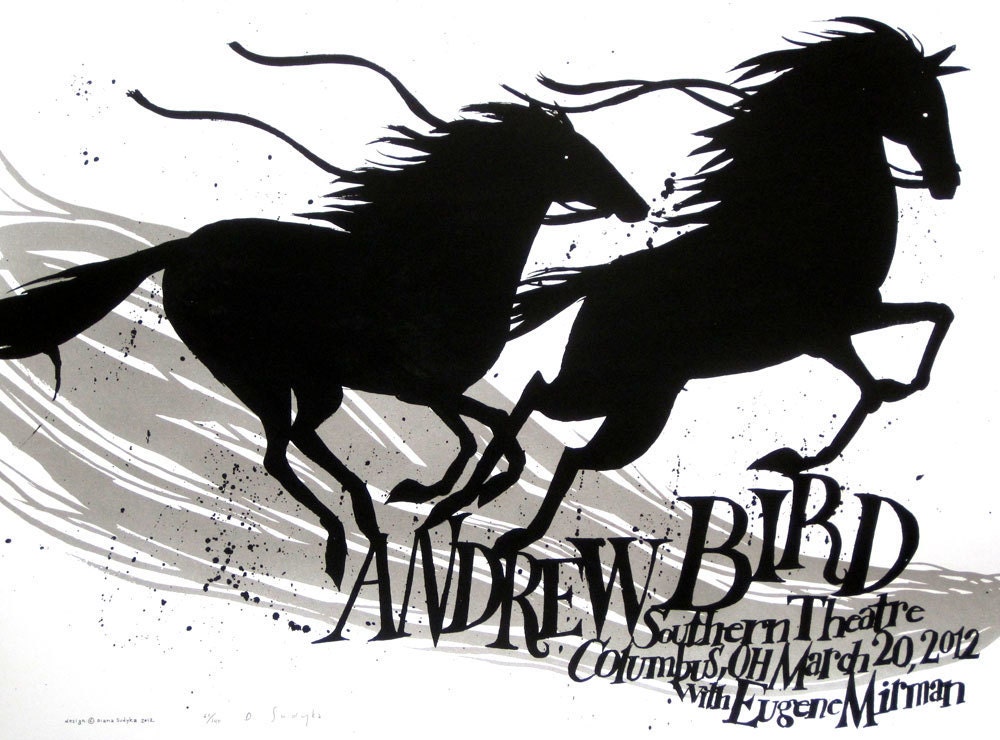 Andrew Bird Limited Edition Screenprinted Gigposter