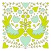 Love Birds -limited edition screen print 12.5 x 12.5