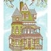 Birdhouse - 8x10 Handprinted art print