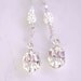 Wedding Earrings Clear Swarovoski Crystal Pendants wClear Crystals