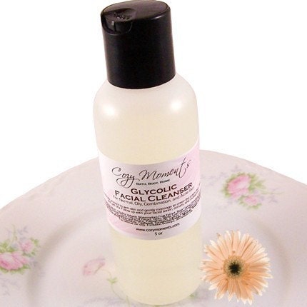 Glycolic Facial Cleanser - For Normal, Oily, and Combination Skin and Excellent for Acne Skin - Unscented (5 oz)
