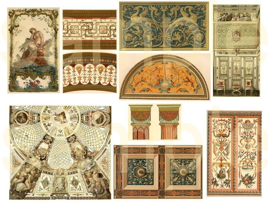 Vintage renaissance design motifs digital by phenomenon1859 Vintage renaissance design motifs digital by phenomenon1859