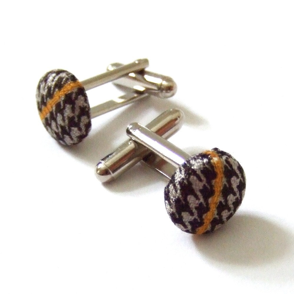 Recycled Necktie Cufflinks