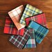 Jetsam Wallet - Recycled Plaid Shirt - Olive Green Flannel