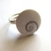 Custom Lovely Shell With Silver Wire Wrapped Ring Simple Adorable Boho