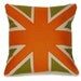 orange and green UNION JACK CUSHION\/PILLOW