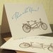 Tandem Bike Thank You Cards - 12-Pack Letterpress Cards
