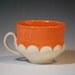 mug, in tangerine orange