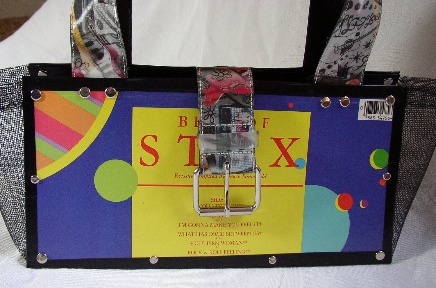 Special Sale, Record Album Cover Purse-Stxy Greatest Hits- Earth Friendly Functional Art