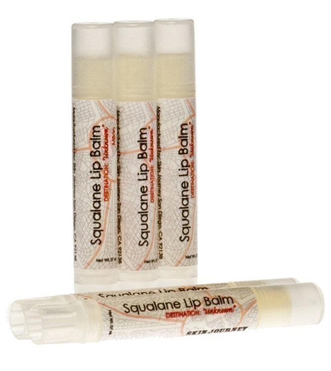 Georgia Peach Squalane Lip Balm- anti aging lip conditioner.