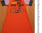 on reserve COURTNEYCOURTNEY safety bicycle 5T recycled tshirt dress