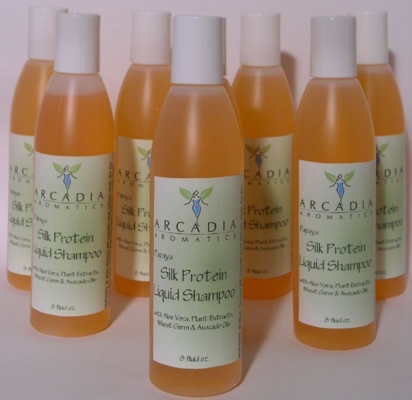 8 oz. Silk Protein Liquid Shampoo - Papaya