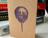 Purple Horseshoe Crab Unlined Notebook