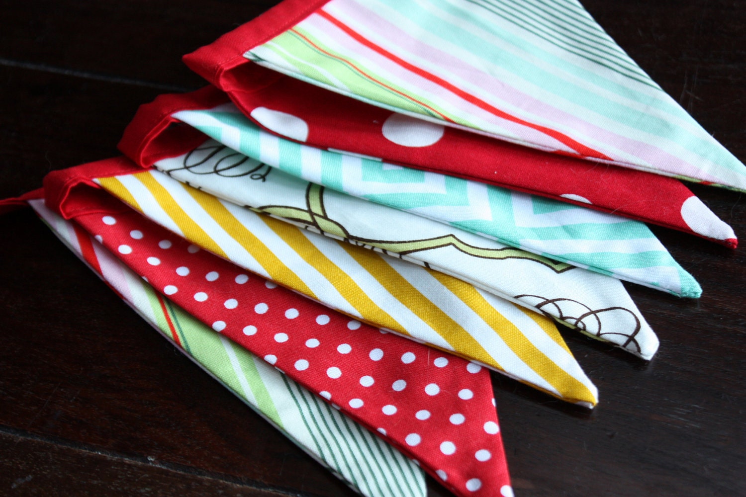 25 Percent Off, Carnival Bunting, Photo Prop, Fabric Flag Banner Party Decoration, Pennant Flags. Gender Neutral. Ready to Ship.