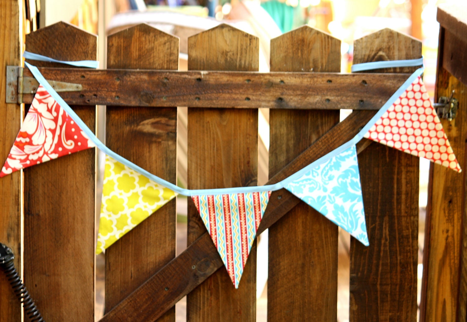 Fabric Flag Bunting. Gender Neutral, Ready To Ship. Photo Prop, Nursery Decoration, Party Banner, Shower Decor. For Girls Too...