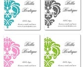 Personalized Stickers Side Flourish, Seals, Address Labels, Wedding Seals, Bridal Shower, Fancy Flourish, Gift Tags - Set of 20