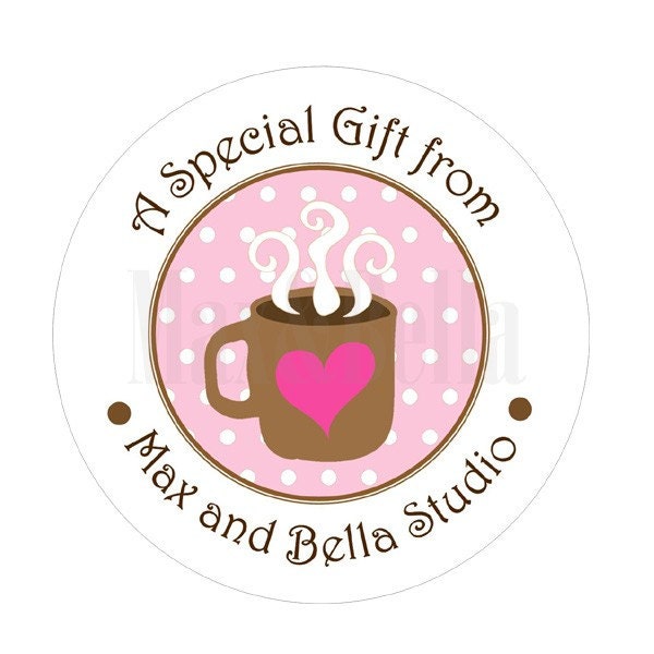 Items similar to Cute Coffee Cup Mug Stickers Set of 24 on Etsy