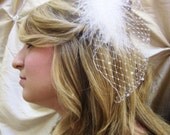 Burlesque White Birdcage Comb