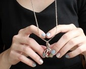 Personalized Silver or Bronze Photo Pocket Watch Locket/Necklace Heart - Customized with Your Photograph - Gift for Mom, Wife, Bridesmaids