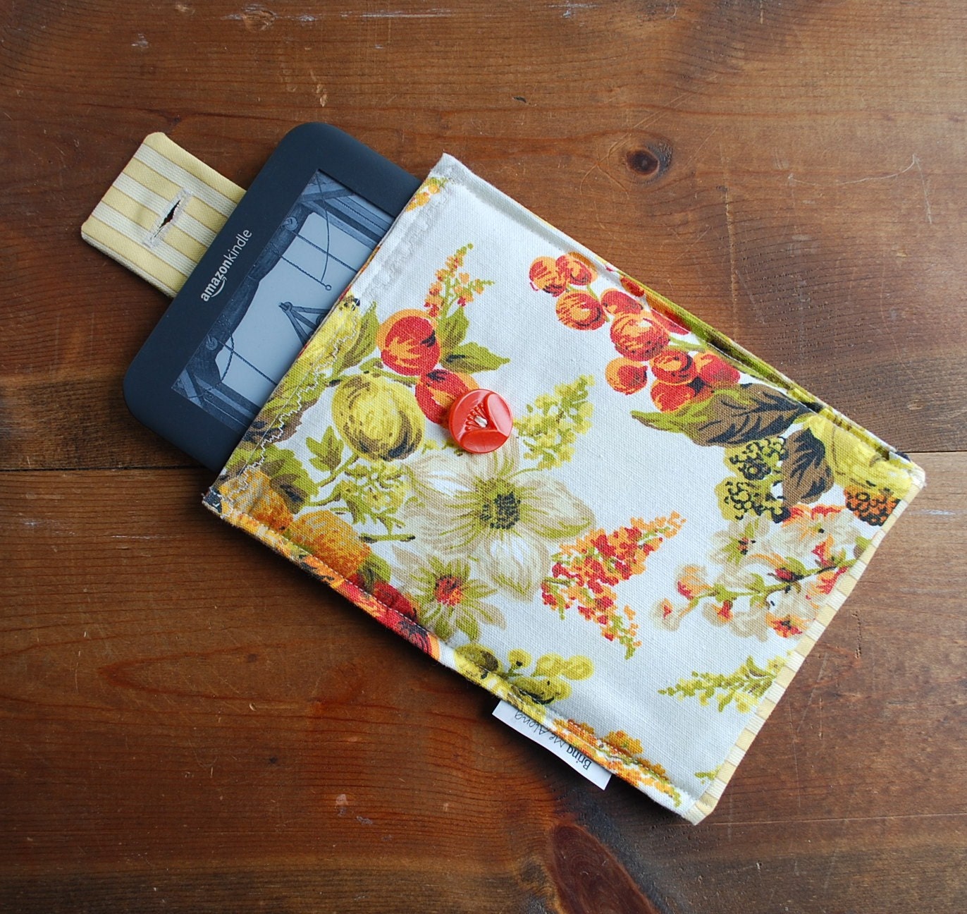 Vintage Upcycled Kindle Cozy Cover