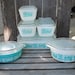 12 Piece Set of Vintage Butterprint Pyrex Refrigerator Dishes