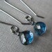 Faceted London Blue Topaz Earrings