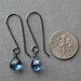 Faceted London Blue Topaz Earrings