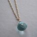 Blue Quartz Necklace, Faceted Briolette Necklace, Gemstone Gold Fill Necklace, Aqua Aquamarine Necklace, Under 50