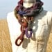 Prairie Chain Hand Knit Scarf...Long...Chain Link...Must Have Fall Accessory