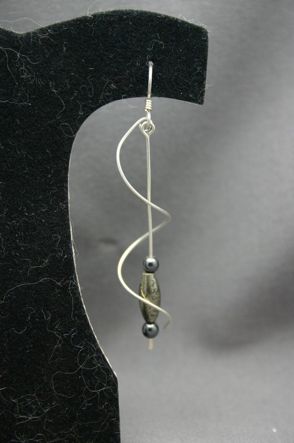 Pyrite and Hematite Earrings