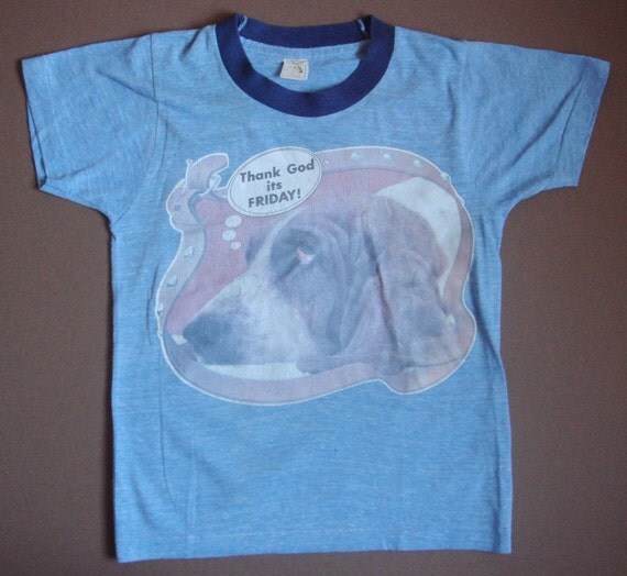 Vintage 1975 TGIF I'M WITH STUPID Roach T- shirt