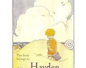 Vintage Beach Child Personalized Bookplates