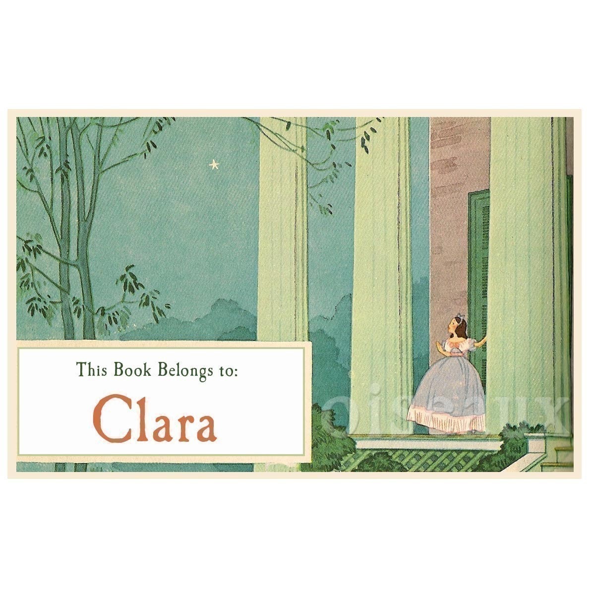 Vintage First Star Personalized Bookplates