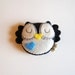 Winter Owl Plush Toy / Eco Friendly Stuffed Owl