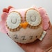 Shhhh... She is sleeping... Eco Friendly Plush Owl Stuffed Toy