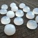 Semi Precious Cabochons Chalcedony Faceted Round 6mm FOR THREE