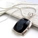 Druzy necklace espresso brown black sterling silver necklace metalwork pendant