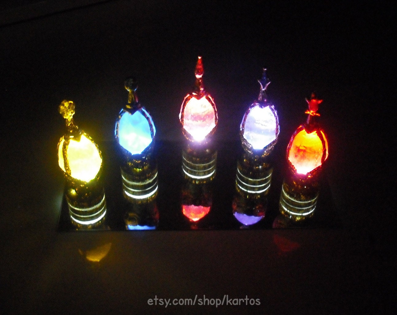 Glowing Soul Gem Set of 5