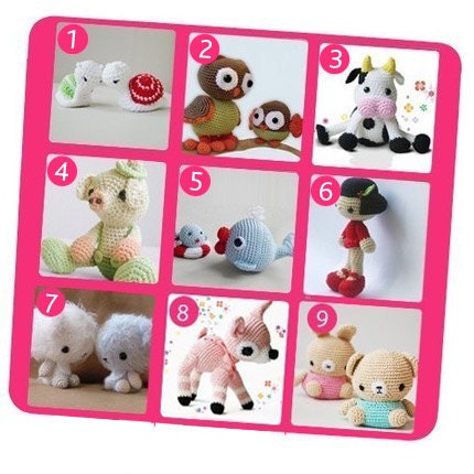Special Deal - Amigurumi Patterns - Purchase 5 and Get 1 for Free