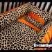Punk Animal paisley or baroque print FOUR PIECE crib bedding set baby bedding made of minky pick from leopard zebra giraffe cow print