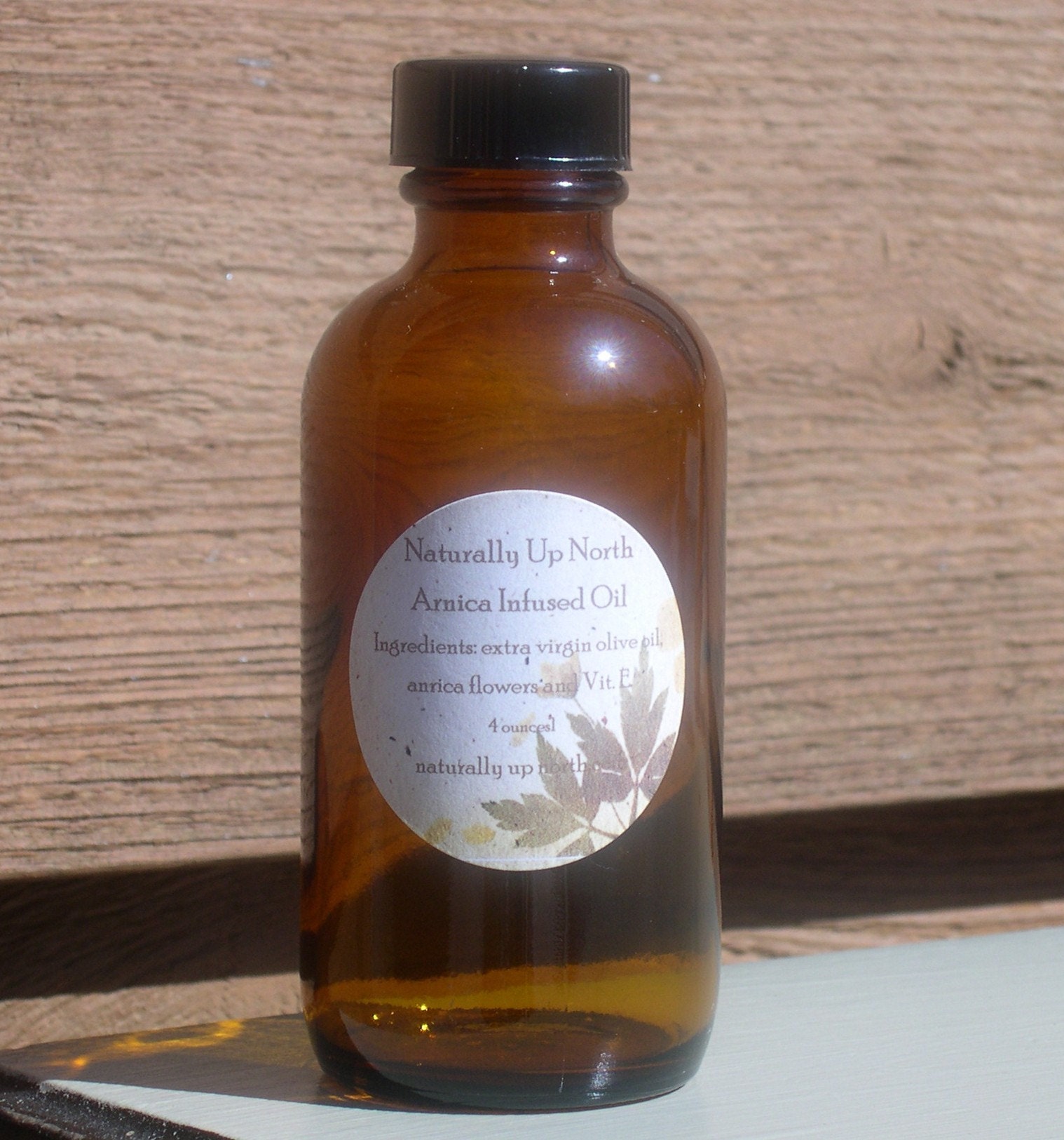 Arnica Flower Infused Herbal Oil 4 ounces Arnica montana Olive Oil